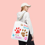 Dog Mom Tote Bag – "Fur Baby" Paw Print AOP Tote