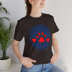 Dog Mama T-Shirt — Cute Paw & Heart Graphic Tee for Dog Lovers