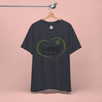 Dog Mom Love T-Shirt — "LOVE Proud Dog Mom" Heart Paw Tee