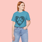 Fingerprint Heart Paw T-Shirt — Dog Paw Love Tee