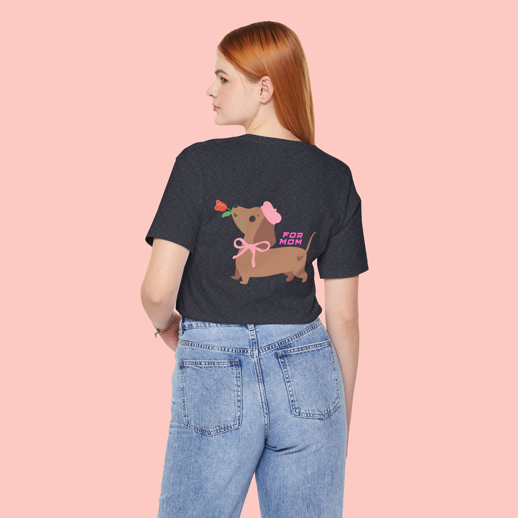 Dachshund Mother's Day Tee — 'For Mom' Cute Dog Graphic Shirt