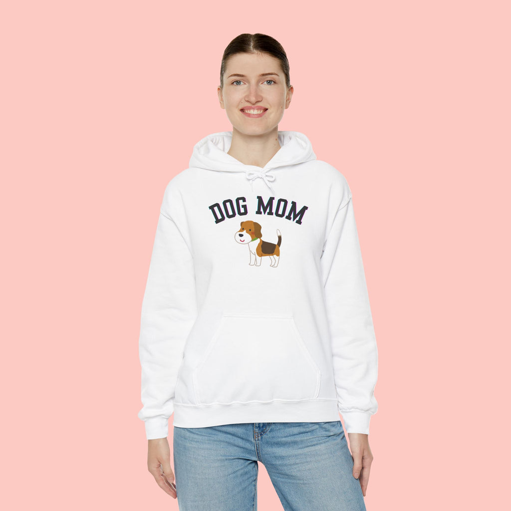 Dog Mom Hoodie — Cute Beagle Graphic Sweatshirt for Pet Lovers