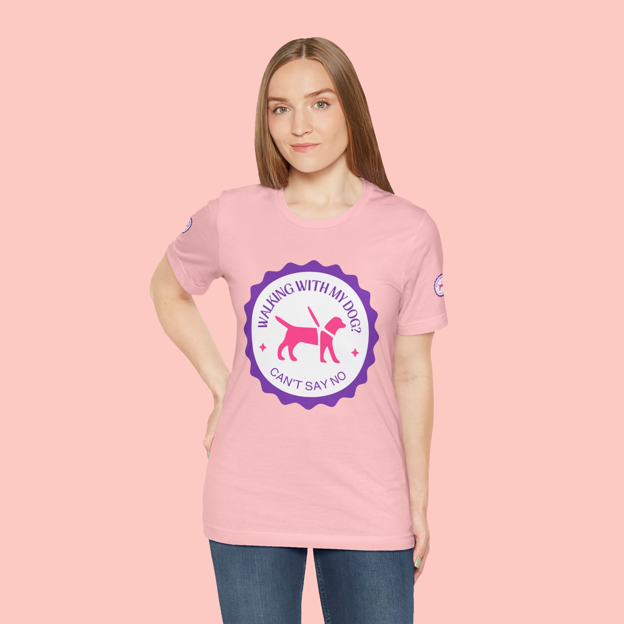 Walking With My Dogs T‑Shirt — "Can't Say No" Dog Lover Tee