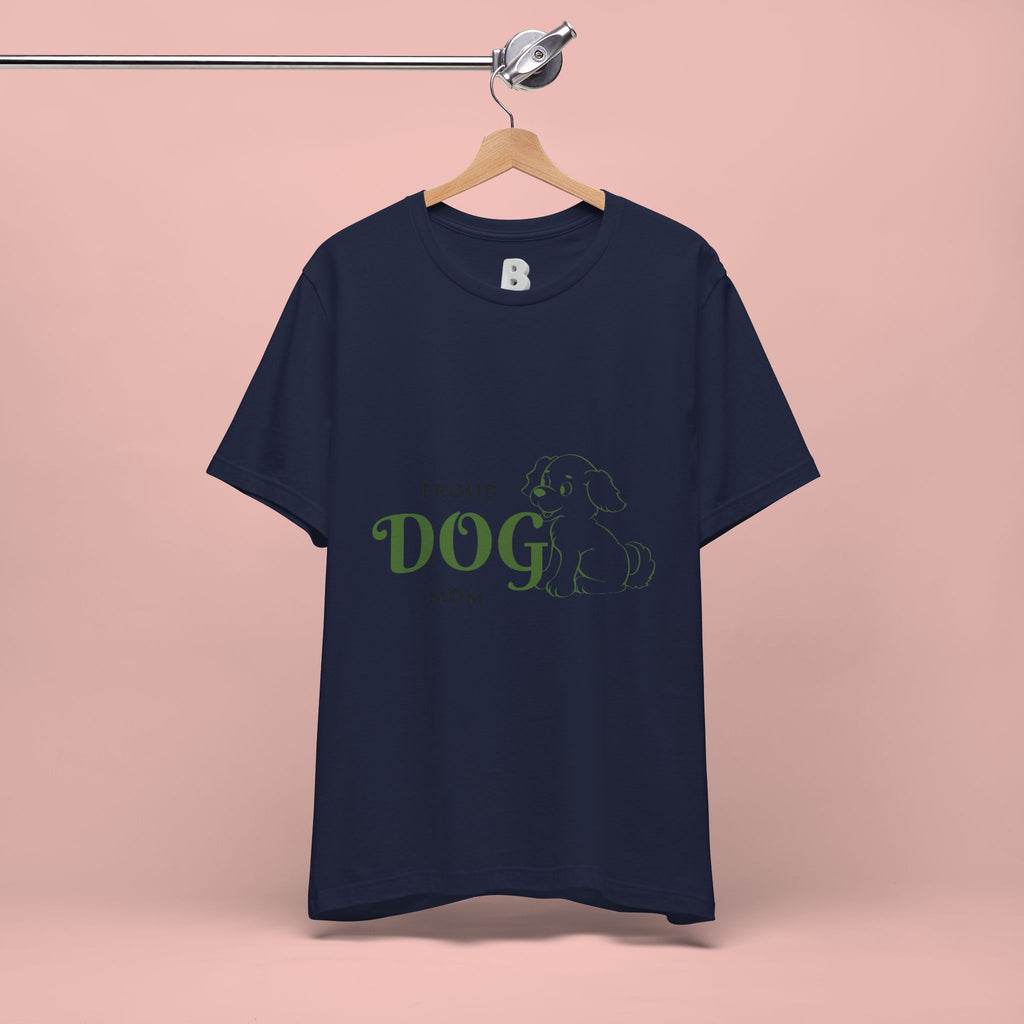 Proud Dog Mom T-Shirt – Cute Paw Print & Puppy Graphic Tee