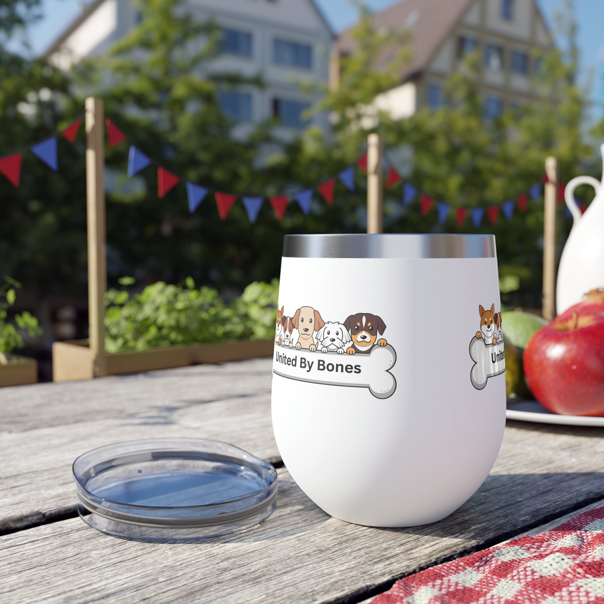 United By Bones Dog Lovers 12oz Insulated Copper Tumbler