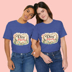 Dog Mom T-Shirt – Floral Paw Heart Graphic Tee
