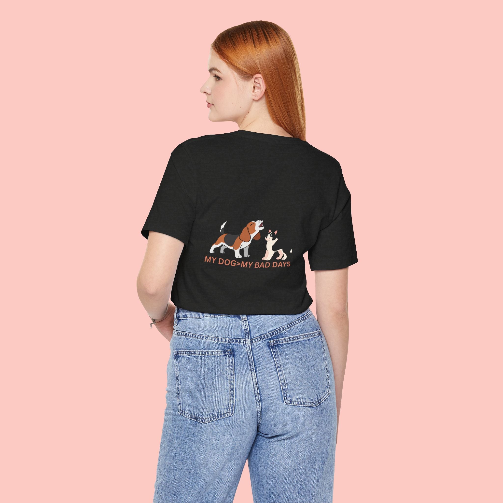 My Dog, My Bad Days T-Shirt — Cute Beagle & Husky Rescue Tee for Dog Lovers