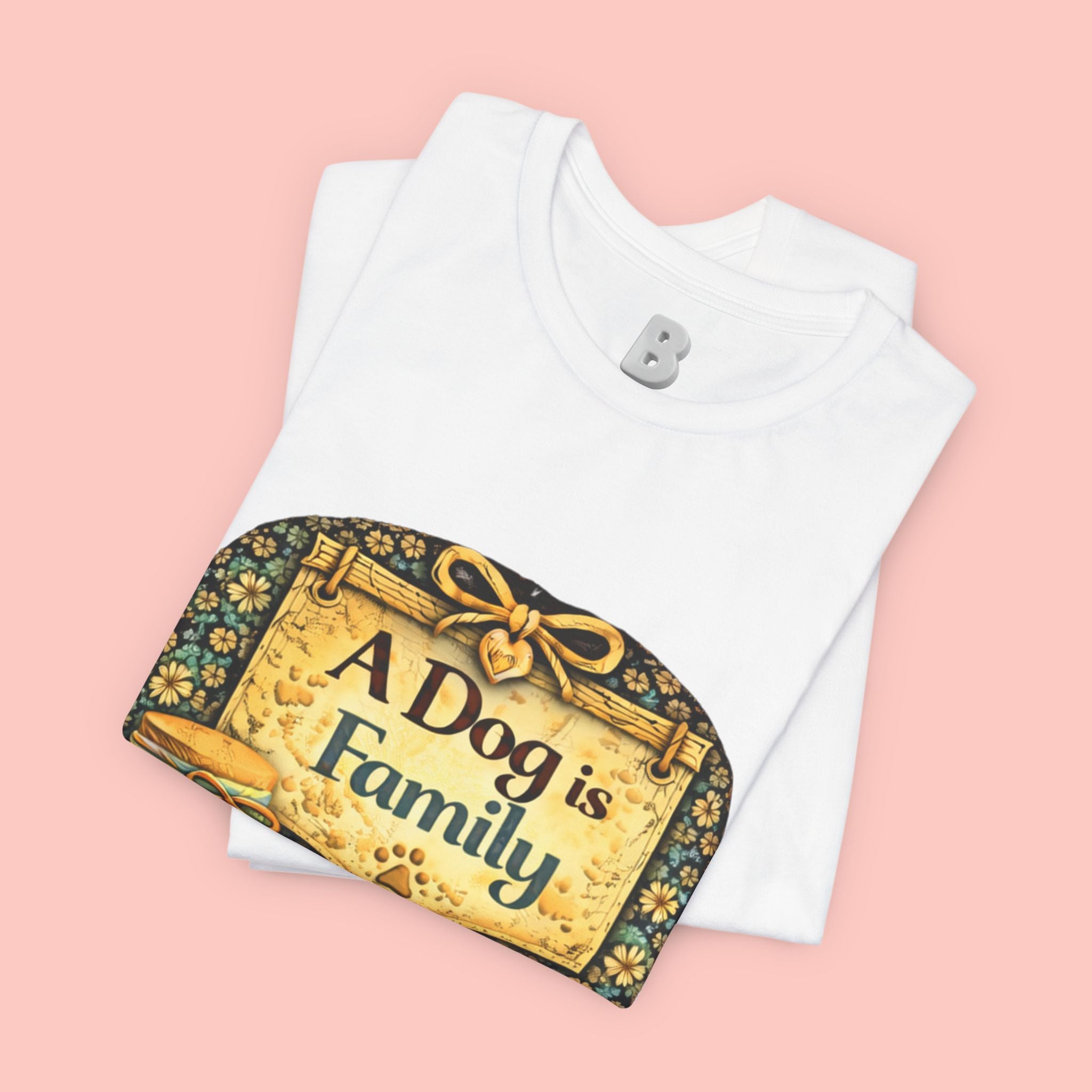 A Dog Is Family T-Shirt - Vintage Pet Lover Tee