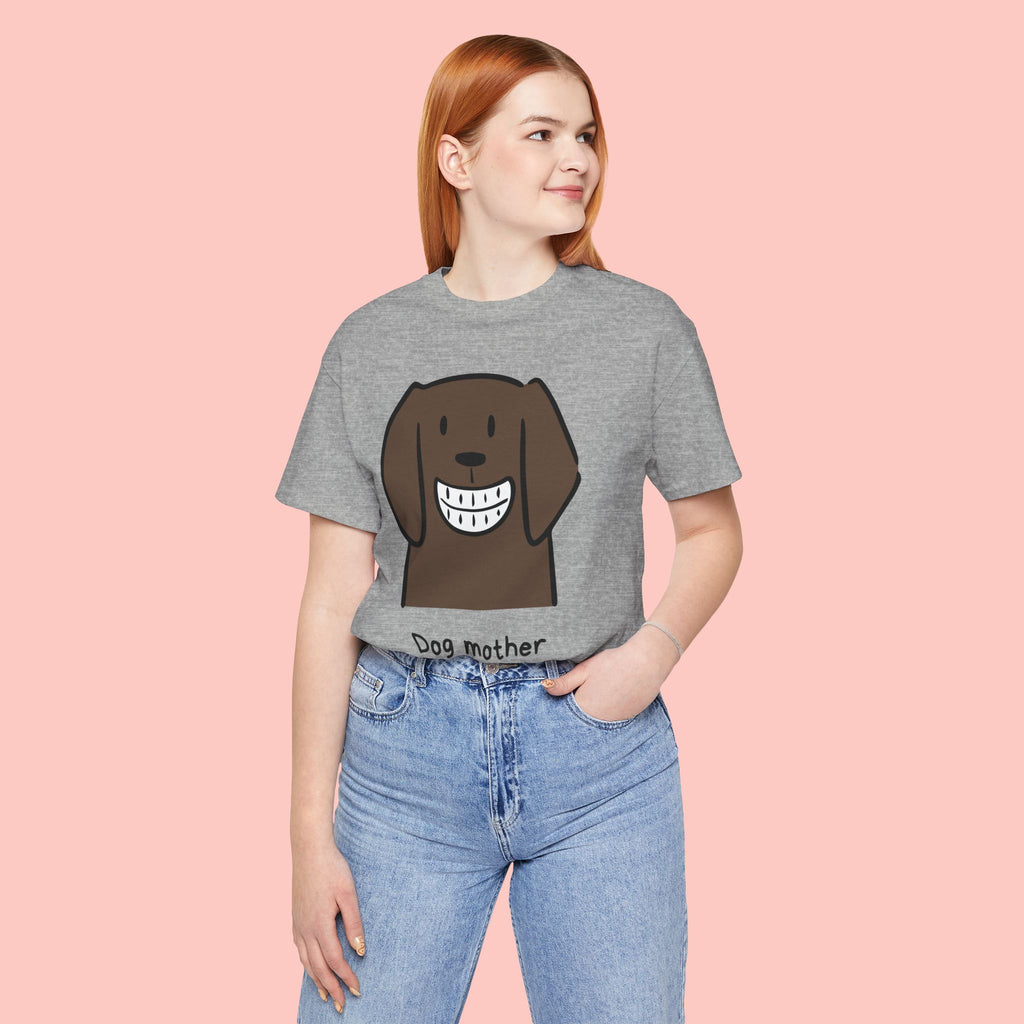 Dog Mother Wine Lover T-Shirt — Cute Cartoon Dog Graphic Tee
