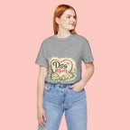 Dog Mom T-Shirt – Floral Paw Heart Graphic Tee