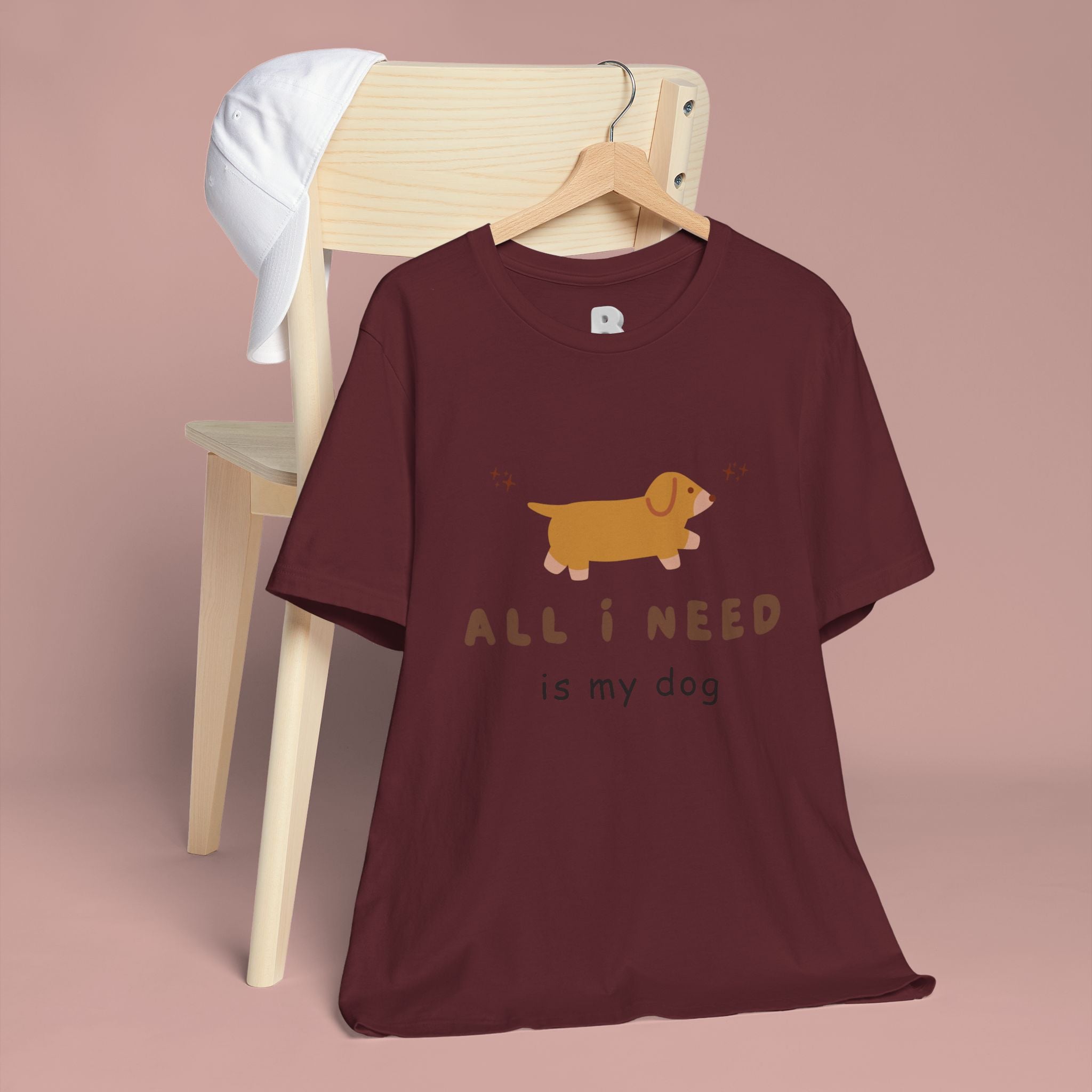 All I Need Is My Dog T‑Shirt — Cute Dachshund Graphic Tee