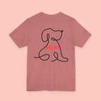Mom Dog Line Art Tee — Mother's Day Pet Mom T‑Shirt