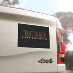 Car Magnet – “Threat Dealer” Paw Print Funny Pet Lover Magnet