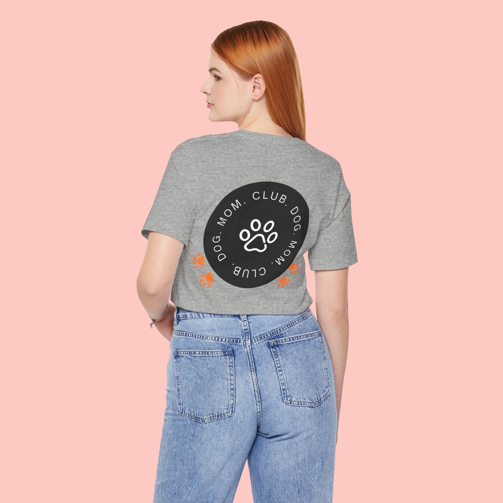 Dog Mom Club T-Shirt — Paw Print Graphic Tee for Pet Lovers