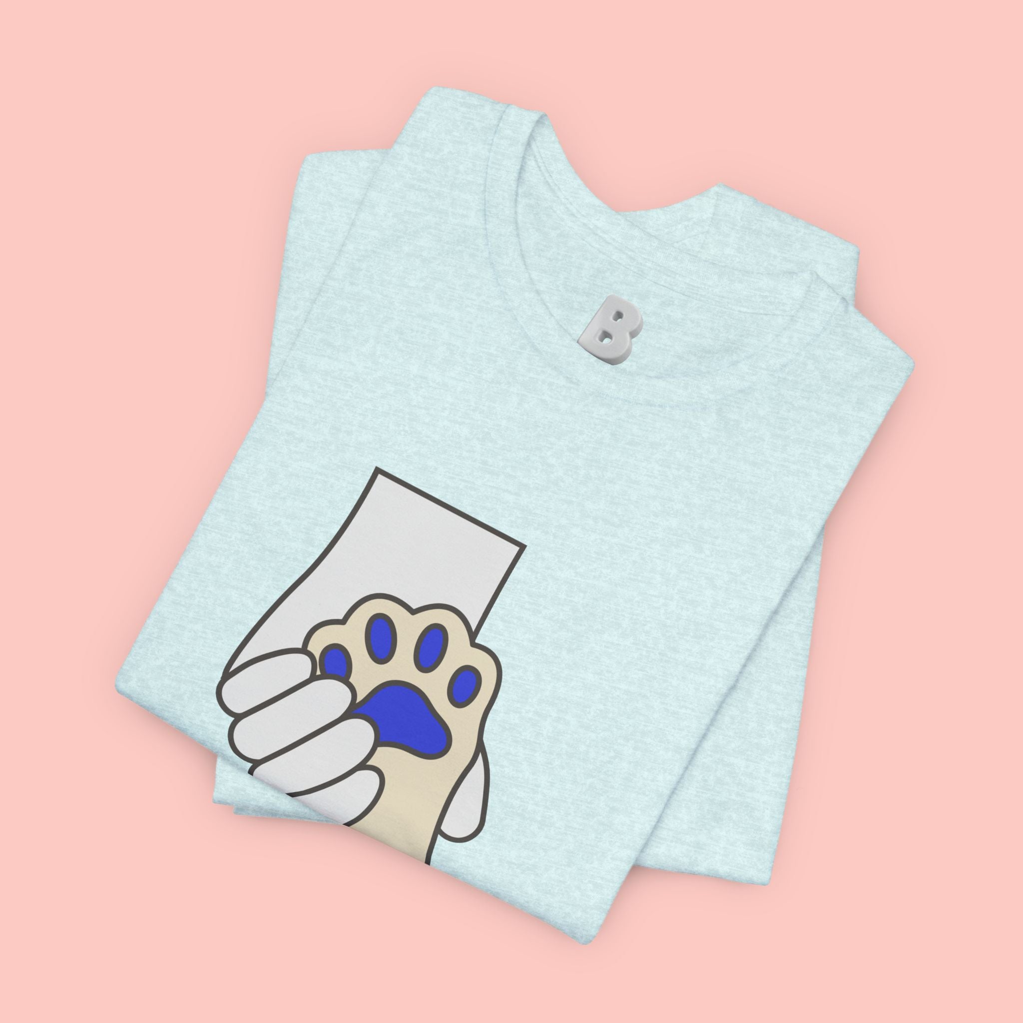 Dog Lover T-Shirt — "Love with my dog." Paw Print Graphic