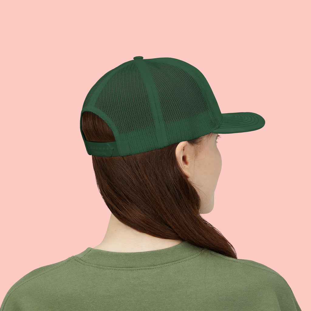 Dog Mom Trucker Cap — Rhinestone Lettering Snapback Hat