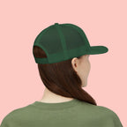 Dog Mom Trucker Cap — Rhinestone Lettering Snapback Hat