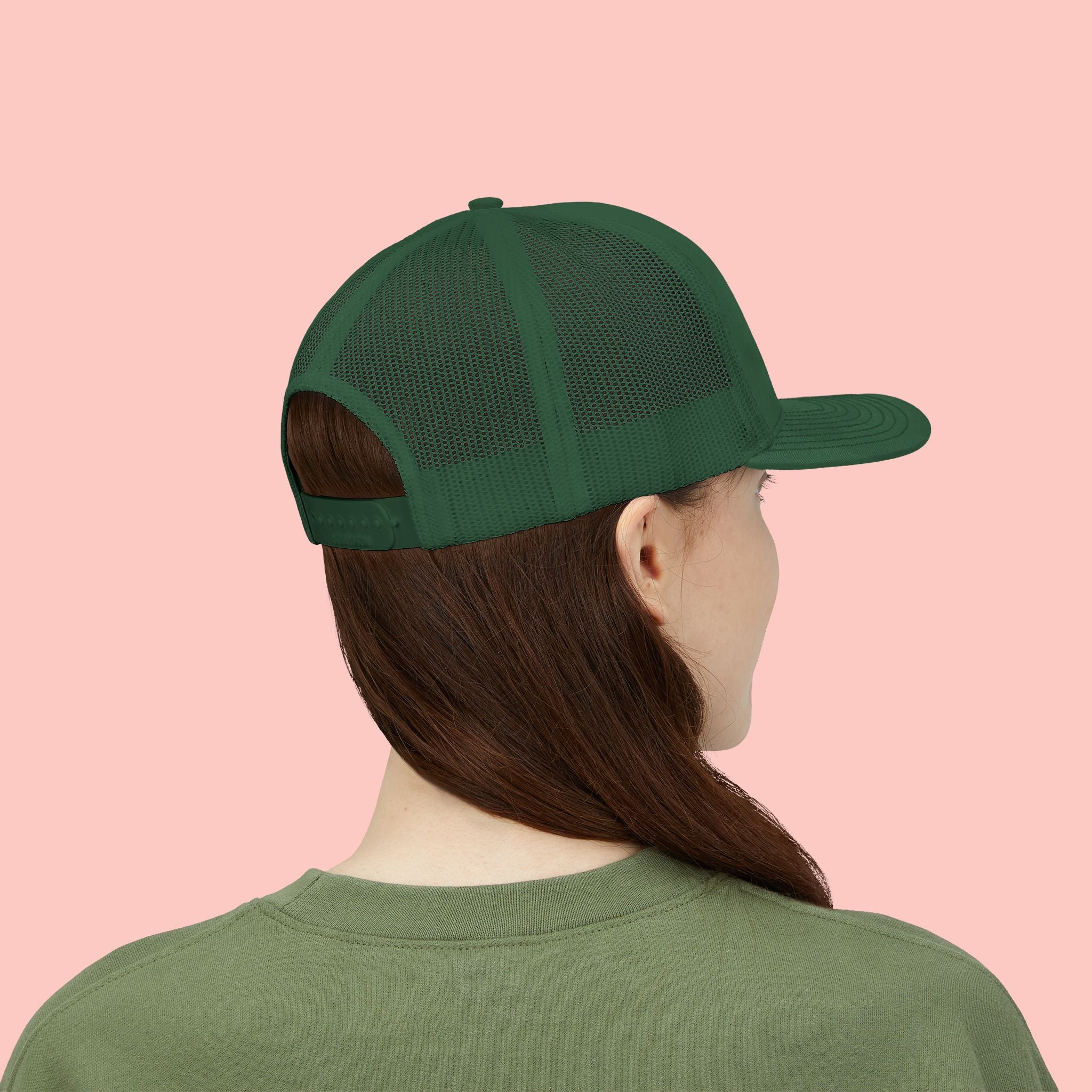 Dog Mom Trucker Cap — Rhinestone Lettering Snapback Hat