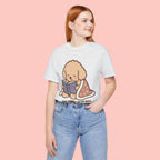 Paw Prints On My Soul T‑Shirt — Cute Reading Puppy Graphic Tee