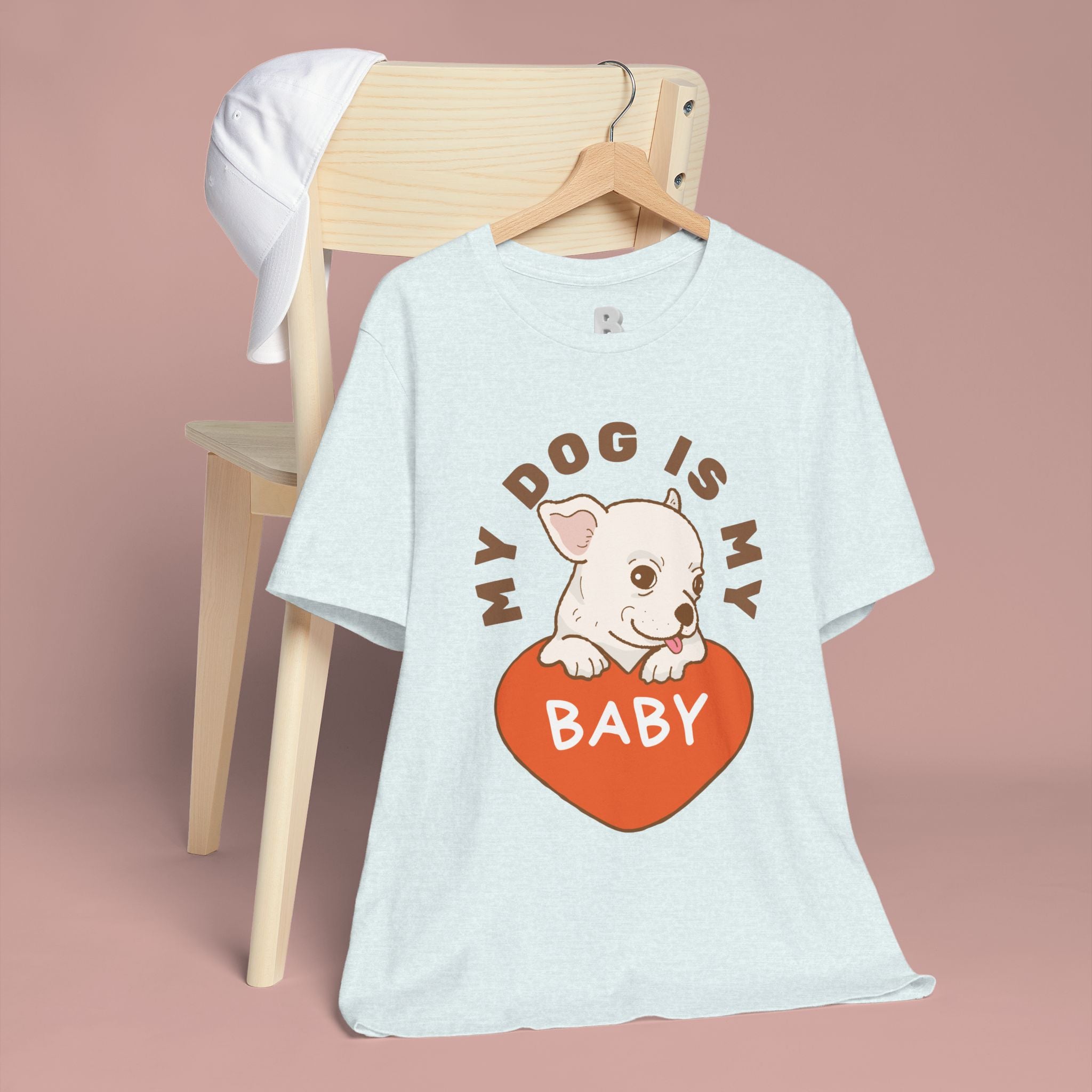 My Dog Is My Baby T-Shirt — Cute Puppy Heart Tee for Dog Lovers