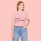 T-Shirt — "Me  My Dog" Minimalist Paw & Hand Illustration