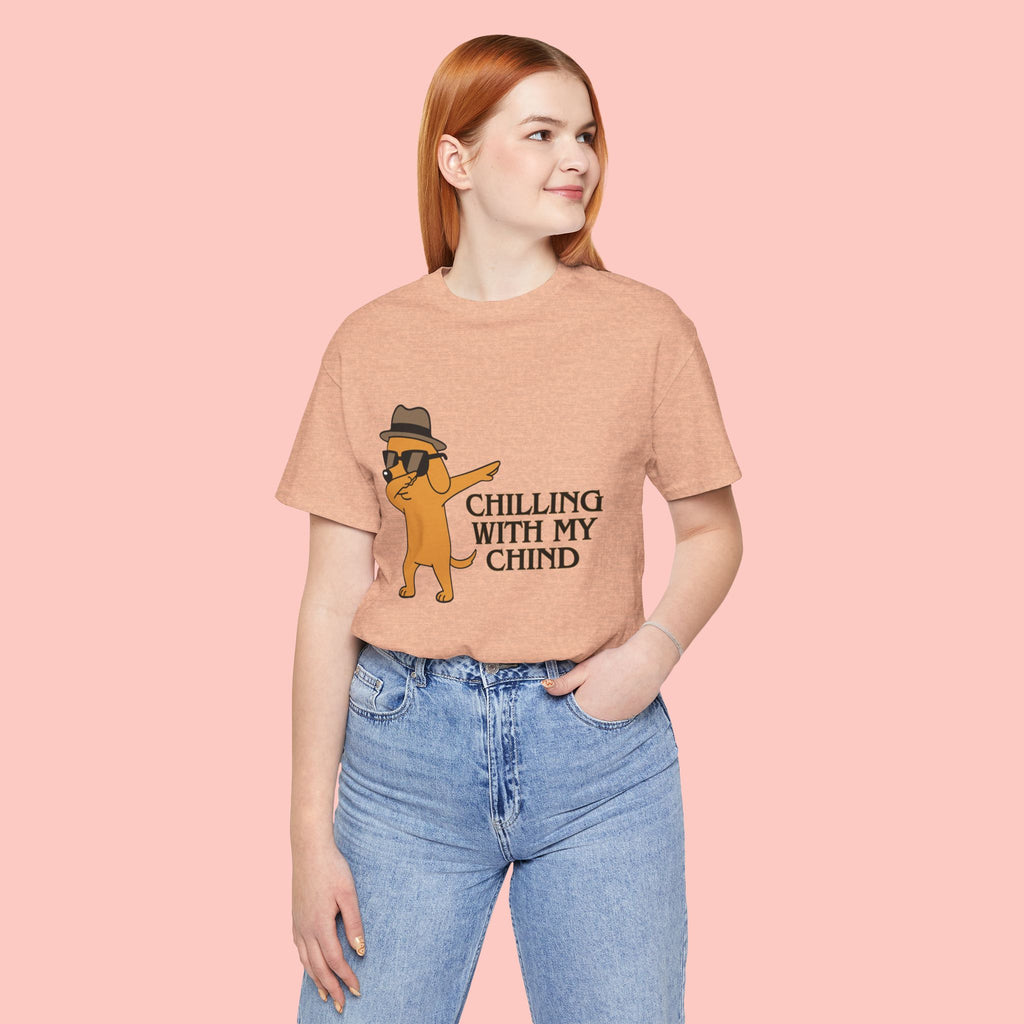 Chilling With My Chind T-Shirt — Funny Dabbing Cat Graphic Tee