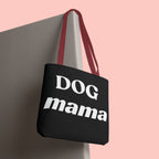 Dog Mama Tote Bag — Black Canvas Pet Lover Tote