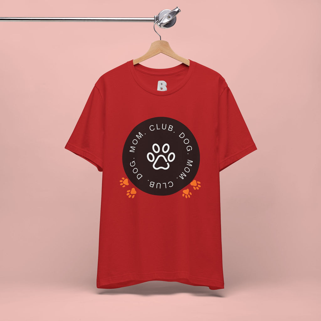 Dog Mom Club T-Shirt — Paw Print Graphic Tee for Pet Lovers