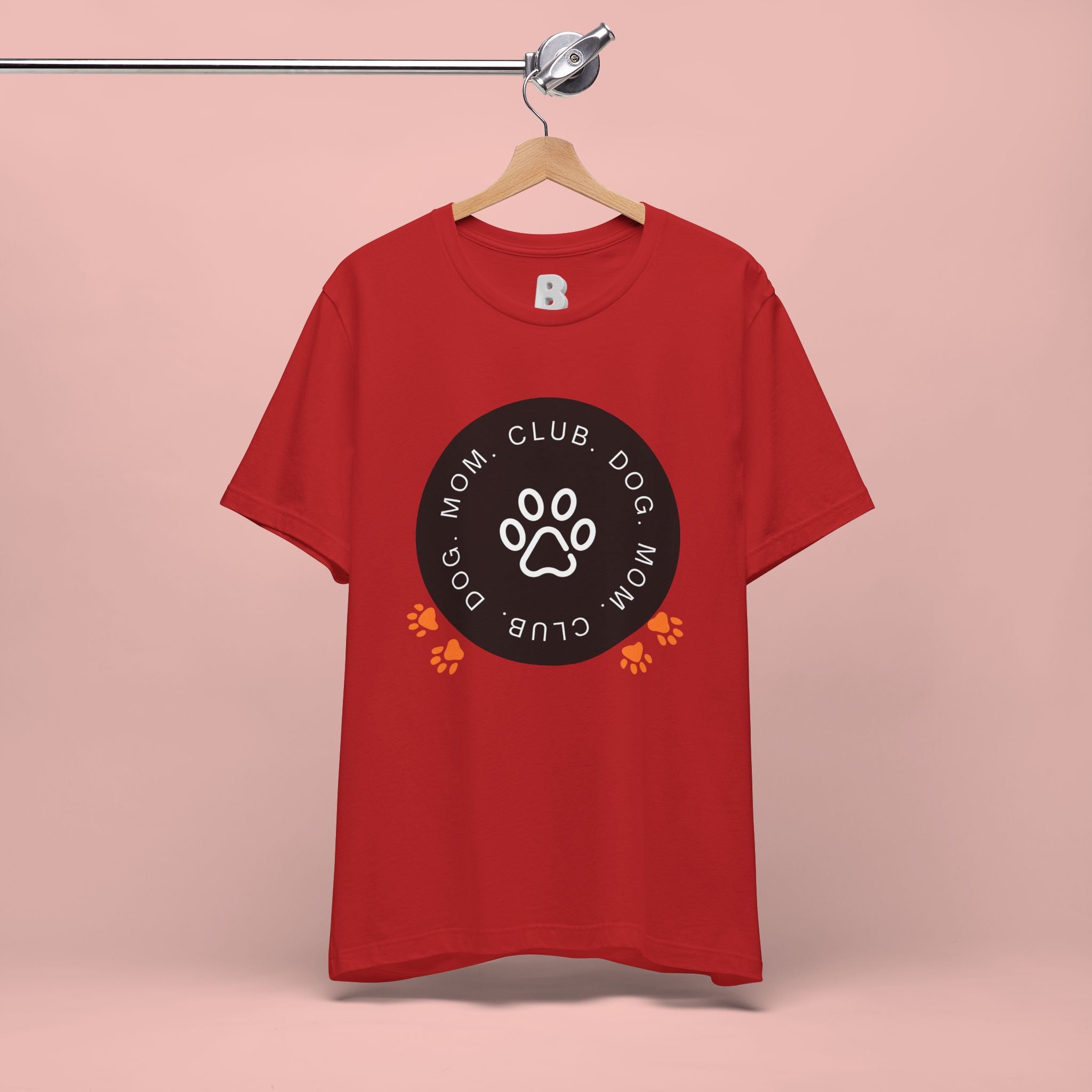 Dog Mom Club T-Shirt — Paw Print Graphic Tee for Pet Lovers