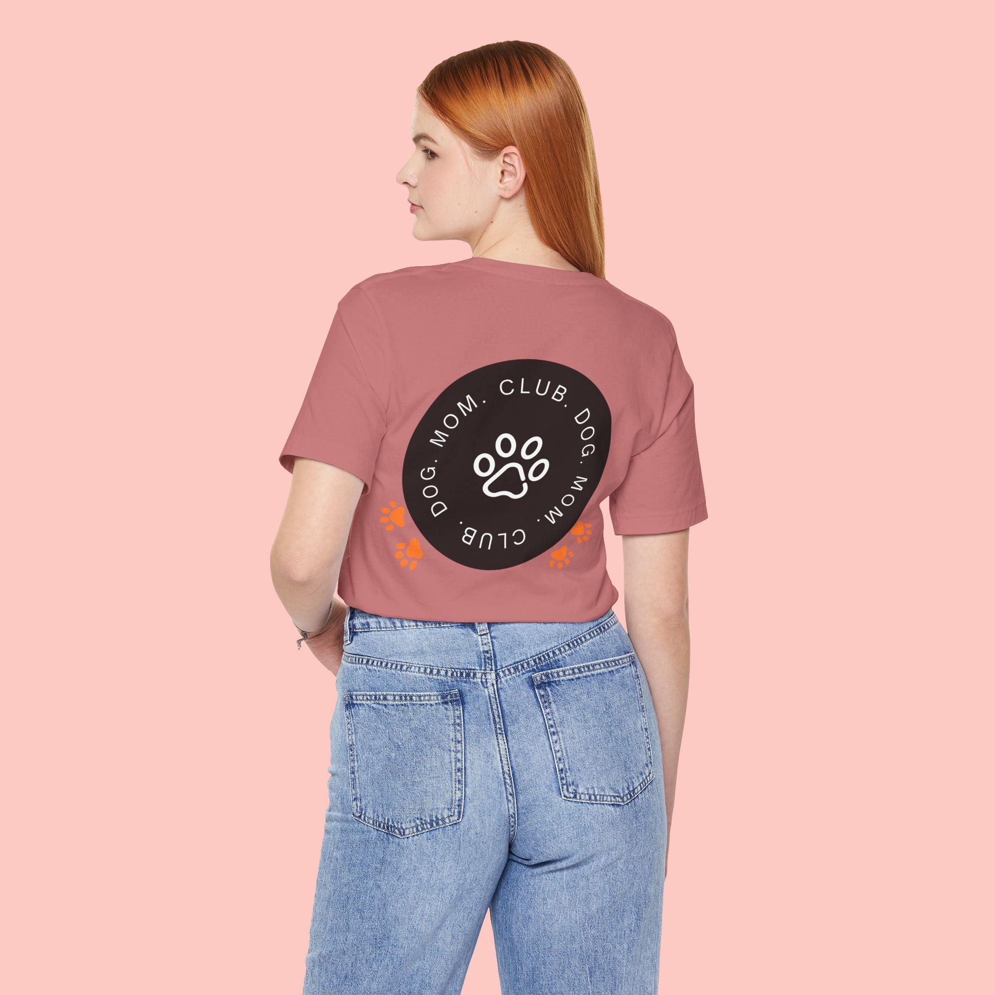 Dog Mom Club T-Shirt — Paw Print Graphic Tee for Pet Lovers