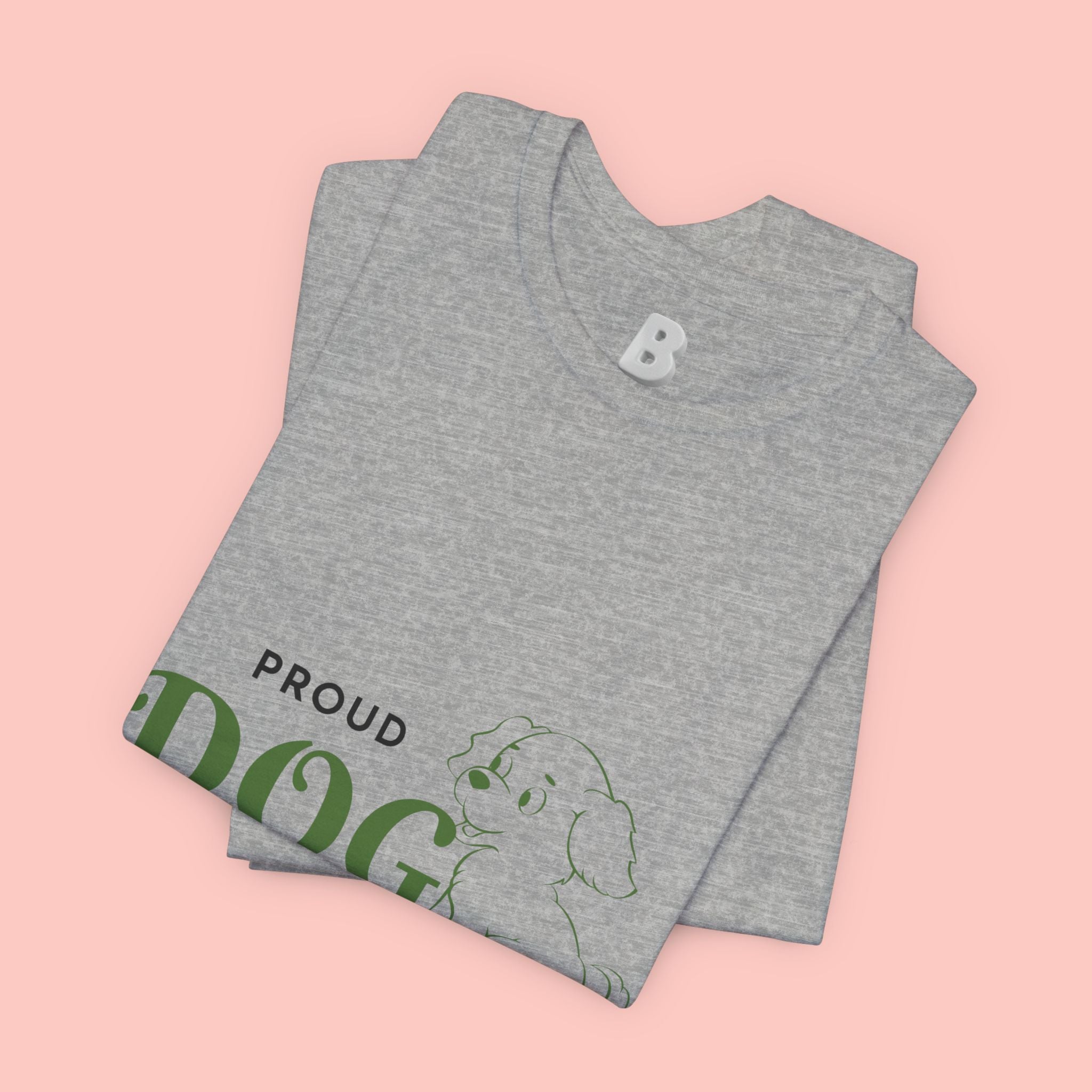 Proud Dog Mom T-Shirt – Cute Paw Print & Puppy Graphic Tee