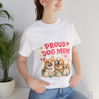 Proud Dog Mom T-Shirt — Cute Corgi & Golden Retriever Floral Tee for Pet Lovers