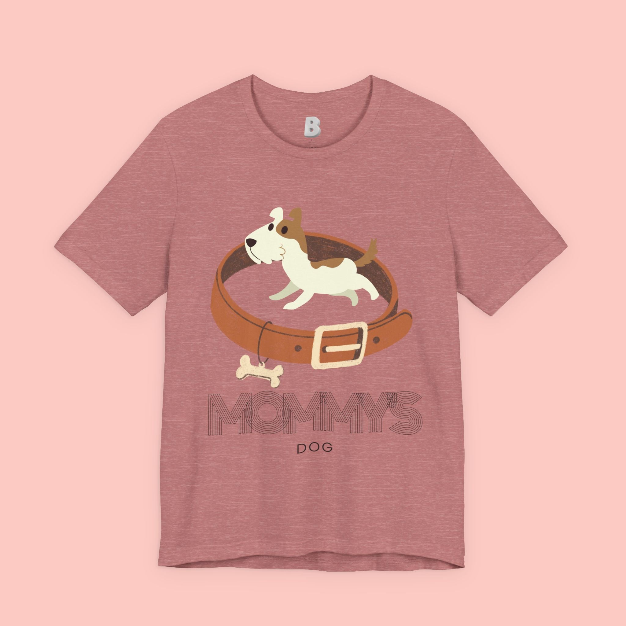 Mommy's Dog T-Shirt – Cute Puppy & Collar Graphic Tee for Dog Moms
