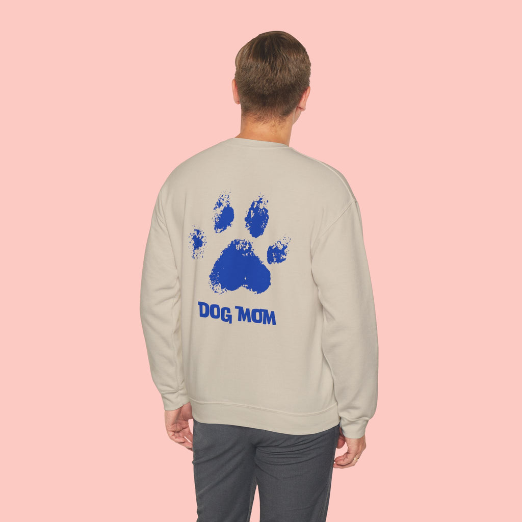 Dog Mom Crewneck Sweatshirt — Paw Print Graphic