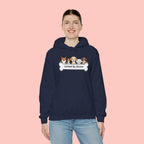 United By Bones Hoodie — Cute Cartoon Dogs Paw Bone Graphic Sweatshirt