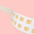 Round Pet Love Sticker Labels — Paw Print "LOVE" Roll