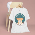 Stay At Home Dog Mom T-Shirt — Cute Corgi Graphic Tee