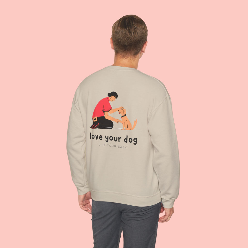 Love Your Dog Crewneck Sweatshirt — Cute Pet Lover Graphic