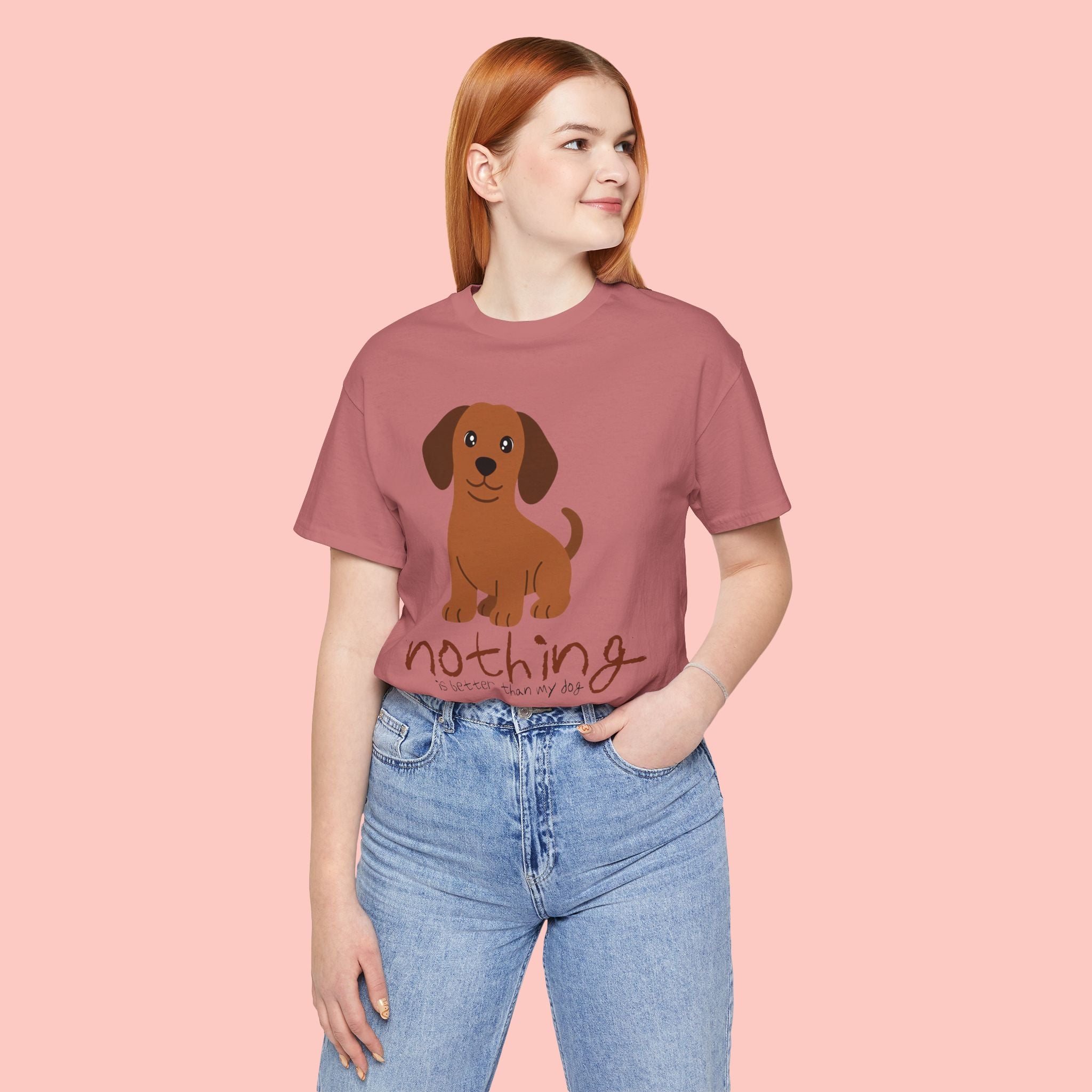 Dachshund Puppy Tee — "Nothing Better Than My Dog" Cute Dog Lover T-Shirt
