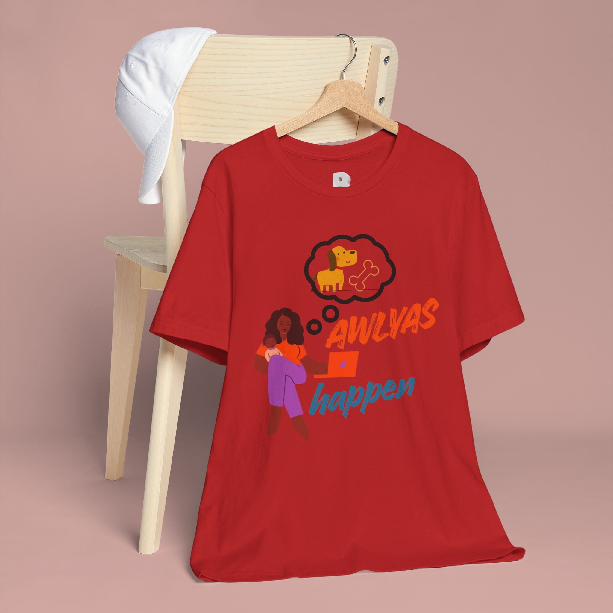 T‑Shirt — Always Happen Funny Dog Thought Bubble Graphic Tee