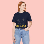 Dog Mama Graphic Tee — Cute Paw Print Dog Face T-Shirt for Dog Lovers