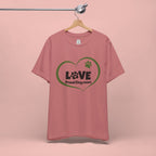 Dog Mom Love T-Shirt — "LOVE Proud Dog Mom" Heart Paw Tee