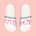 Sandals — 'Dog Mama' White Removable-Strap Slide Sandals