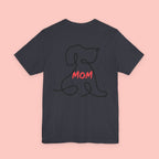 Mom Dog Line Art Tee — Mother's Day Pet Mom T‑Shirt
