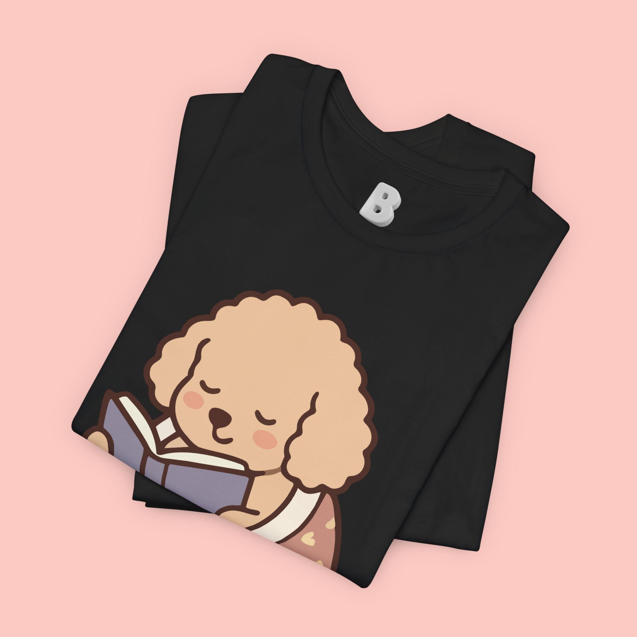 Paw Prints On My Soul T‑Shirt — Cute Reading Puppy Graphic Tee