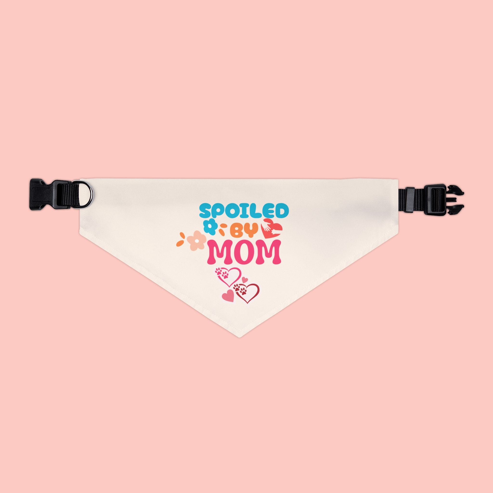 Spoiled by Mom Pet Bandana Collar — Cute Dog & Cat Accessory for Pet Moms
