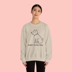 Mama's Hungry Baby Sweatshirt — Cute Minimal Dog Graphic Crewneck