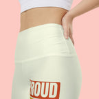 Proud Dog Mom Bike Shorts — Women's Athletic Workout Shorts with Paw Print