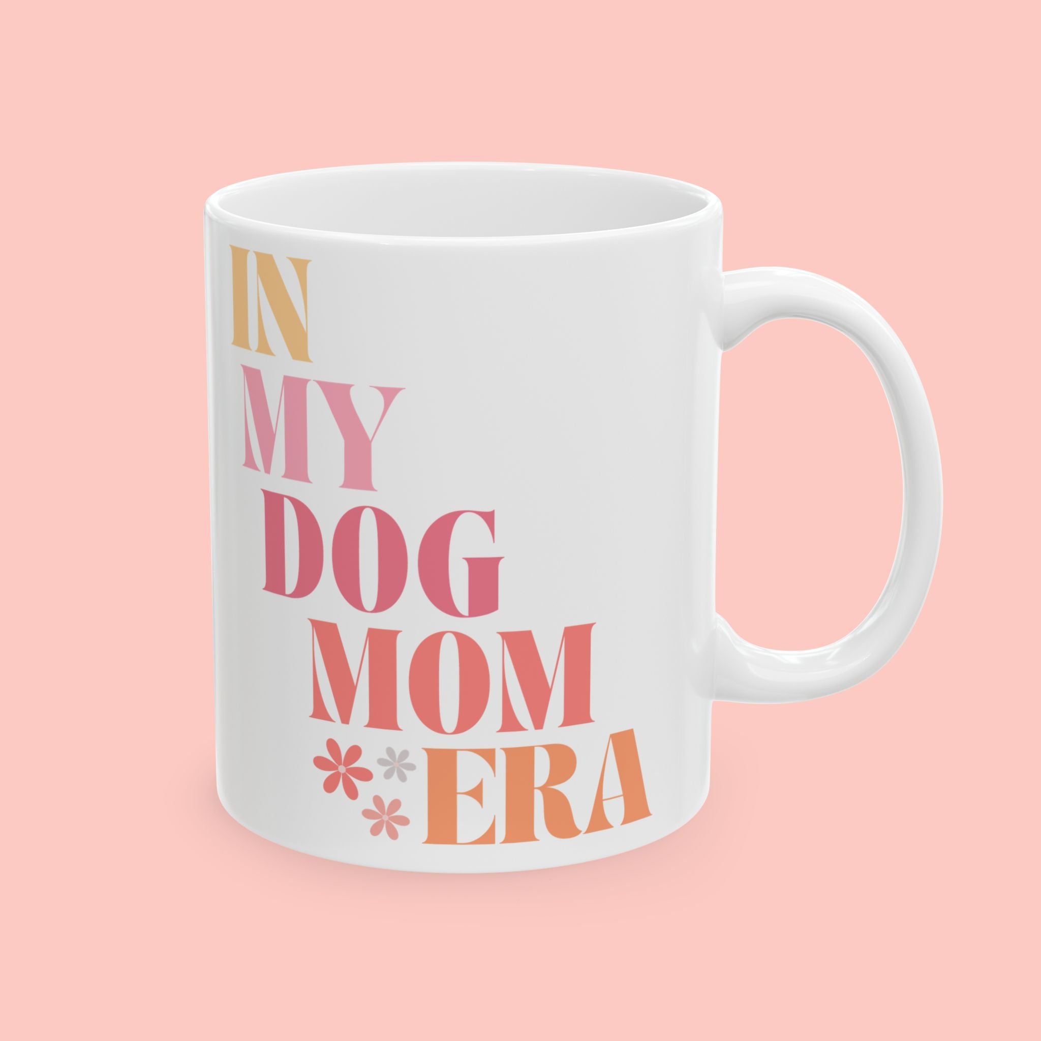 Inspirational Ceramic Mug – "In My Domain" Colorful Typography (11oz & 15oz)