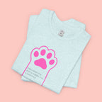 Blessed Dog Mom T-Shirt — Pink Paw Graphic Tee